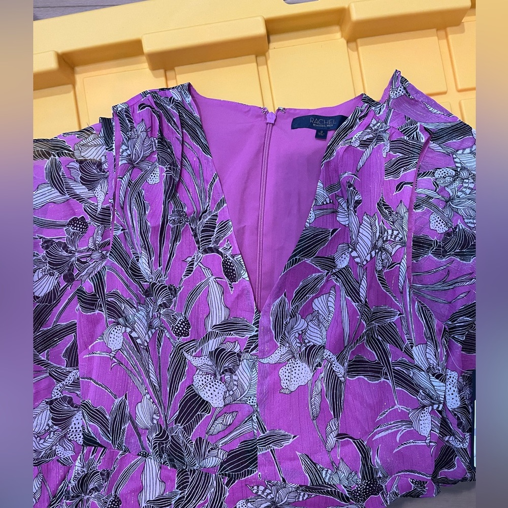 RACHEL Rachel Roy Vibrant Purple Floral Dress